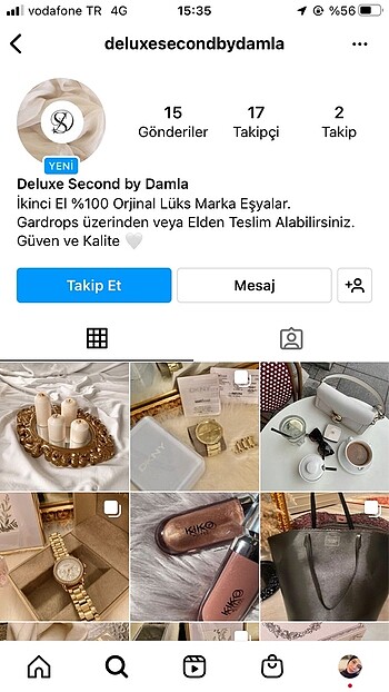 Sosyal Medya Hesabım michael Kors DKNY Guess Vakko