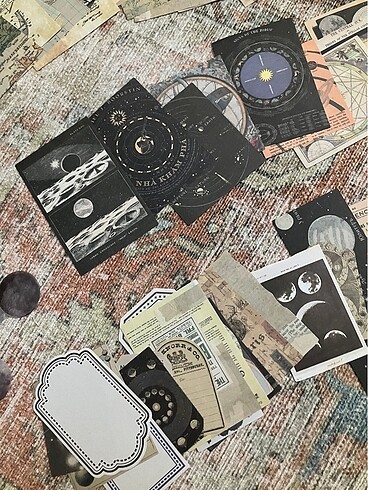 Tasarımcı 90 Parça Scrapbook Journal Sticker