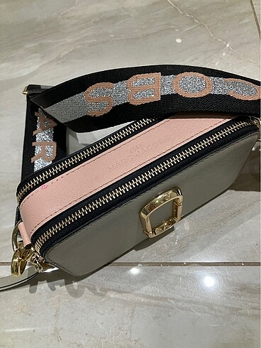 Beden camel Renk Marc Jacobs Orjinal Vizon Simli Çanta