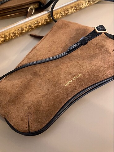 Manu Atelier Orjinal Manu Atelier Curve Süet Çanta