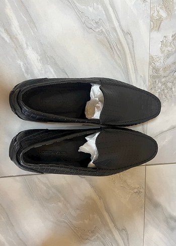Erkek Siyah Tokalı Loafer Ayakkabı