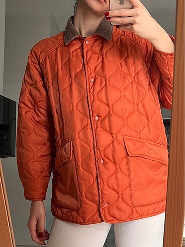 m Beden turuncu Renk Pull and bear ceket