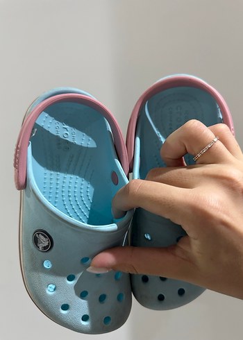 28 Beden mavi Renk Crocs Çocuk Terlik