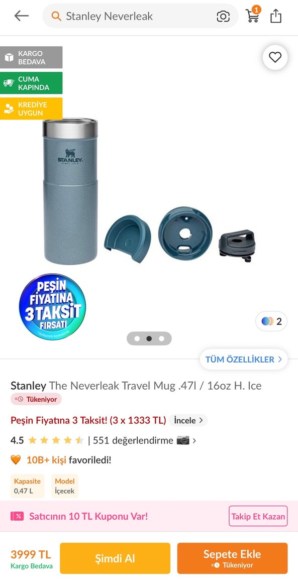 Stanley Neverleak Termos - Görsel 2