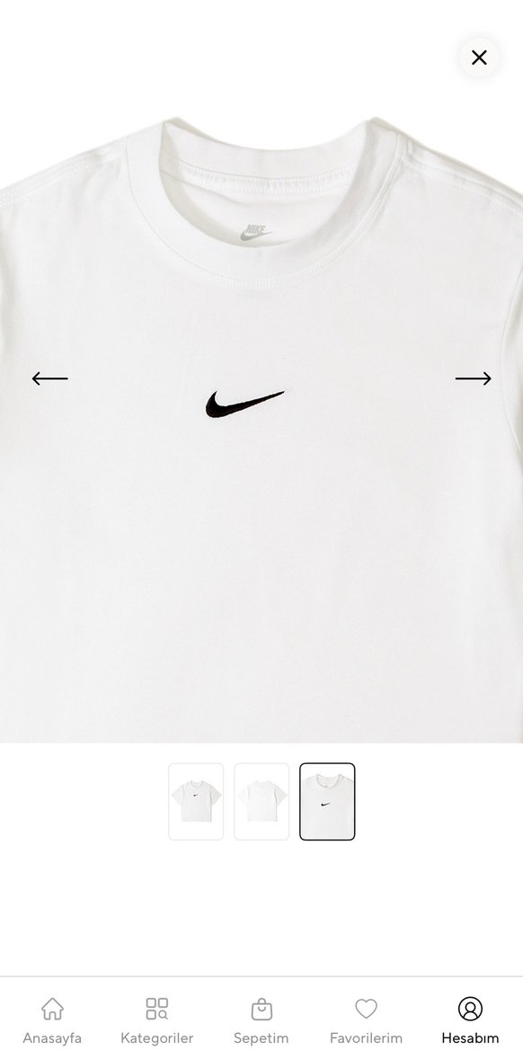 Nike Beyaz Tişört - Görsel 3