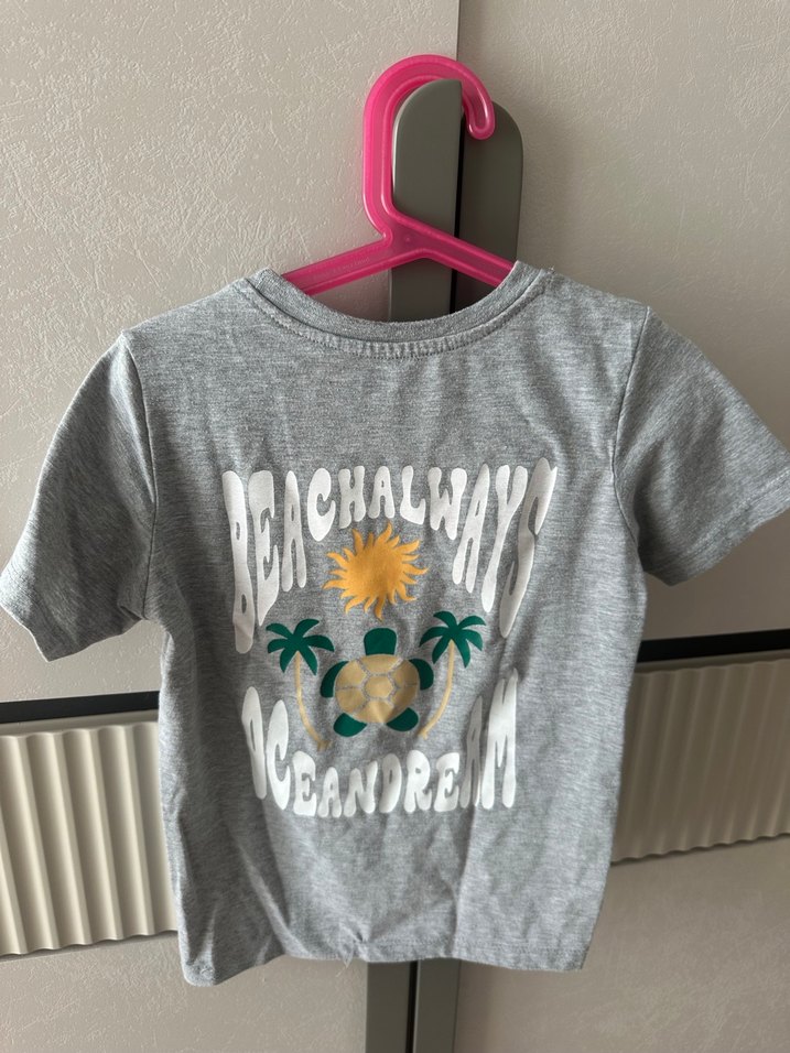 Gri Erkek Çocuk Tişört - Görsel 5