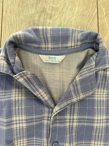 5 Yaş Beden mavi Renk Penti Pijama Takımı
