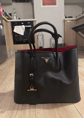 Prada Siyah Deri Kadın Çanta - Görsel 3