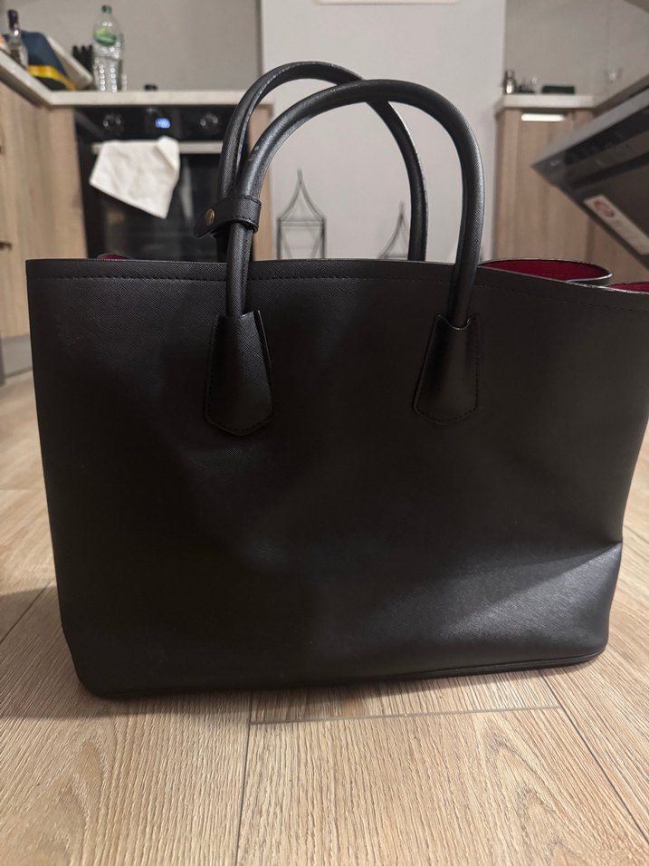 Prada Siyah Deri Kadın Çanta - Görsel 5