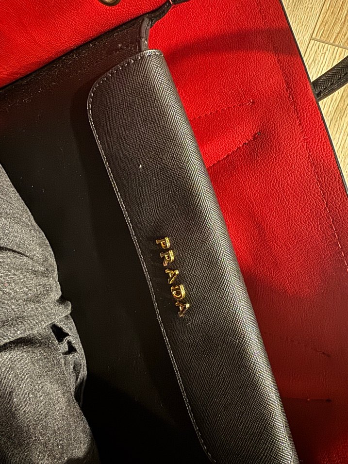 Prada Siyah Deri Kadın Çanta - Görsel 4