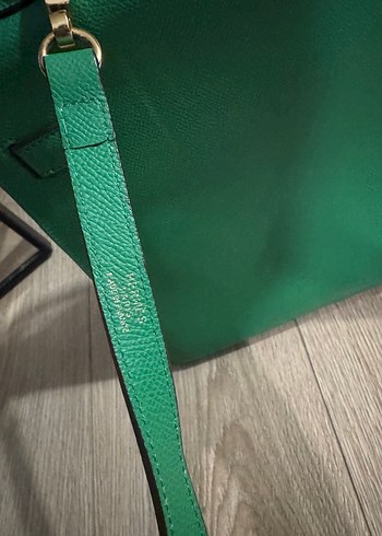 Yeşil Deri Tokalı Kadın Çanta - Görsel 5