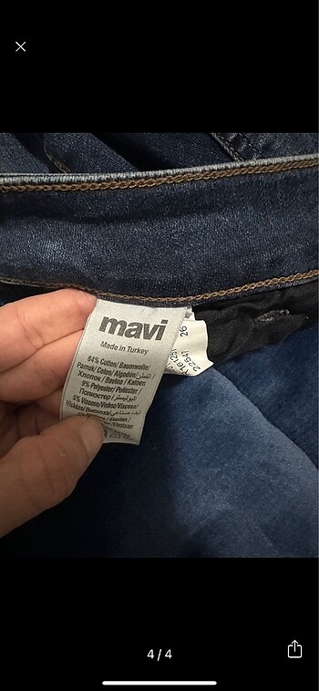 27 Beden mavi Renk Mavi jeans kadın kot