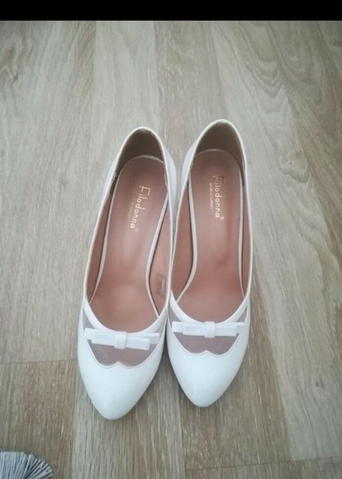 39 numara beyaz ayakkabı  - Görsel 3