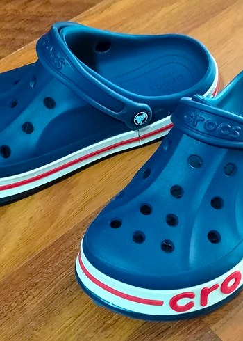 Mavi Crocs Erkek Terlik Velcro Bantlı - Görsel 3