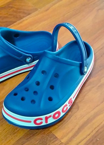 Mavi Crocs Erkek Terlik Velcro Bantlı - Görsel 2