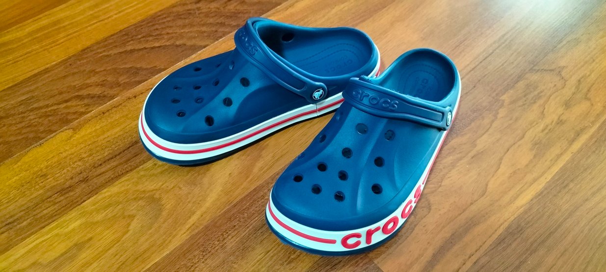 Mavi Crocs Erkek Terlik Velcro Bantlı - Görsel 3