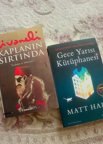 Gece yarısı kütüphanesi ve kaplanın sırtında 