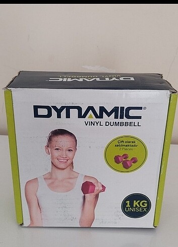 Sıfır kutusunda 1kg +1kg dumbell 