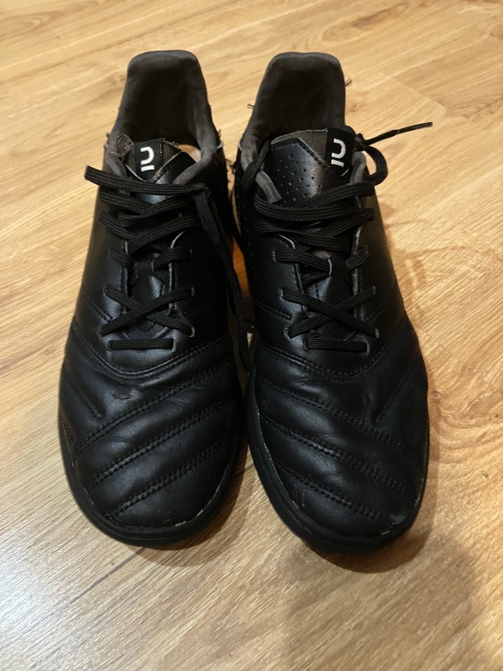 Siyah Erkek Futbol Ayakkabısı Bağcıklı - Görsel 4