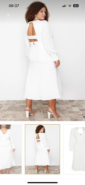 Beyaz elbise - Görsel 7