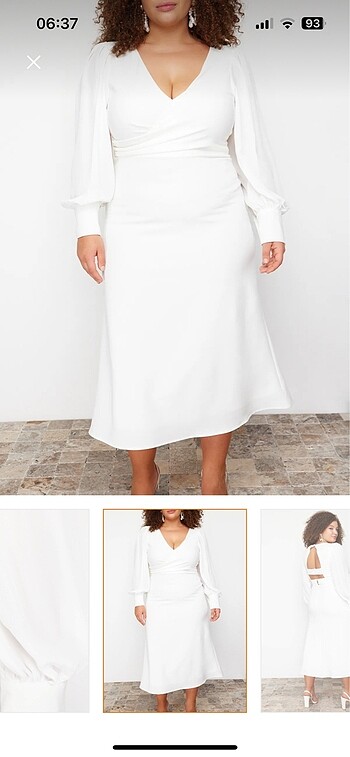 Beyaz elbise - Görsel 8