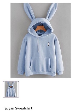 bebe mavisi tavşan sweat 