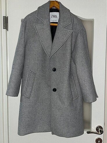 Zara yün karışımlı oversize kaban