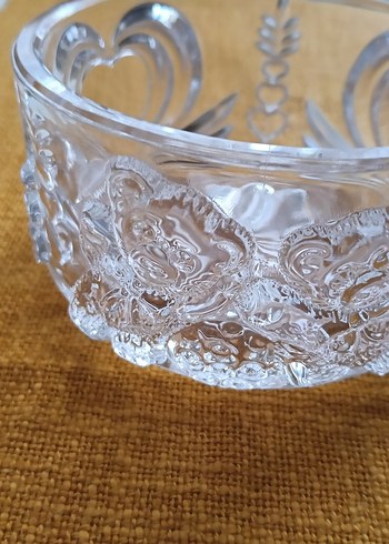 Altın Nakışlı Parlak Cam Kase - Görsel 2