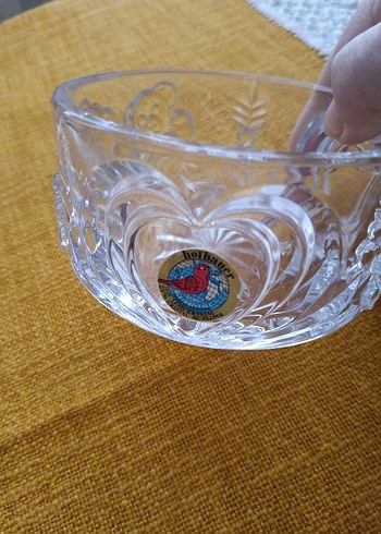 Altın Nakışlı Parlak Cam Kase - Görsel 5