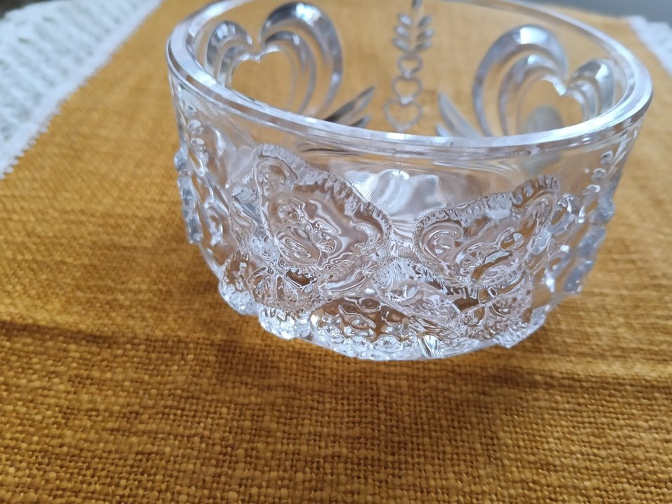 Altın Nakışlı Parlak Cam Kase - Görsel 2