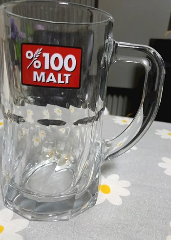 %100 Malt Baskılı Cam Kupa