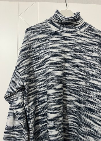 Gri Balıkçı Yaka Örgü erkek Kazak - Görsel 3