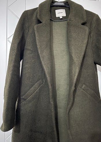 Haki Renk Uzun Kaban - Görsel 3