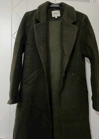 Haki Renk Uzun Kaban - Görsel 2