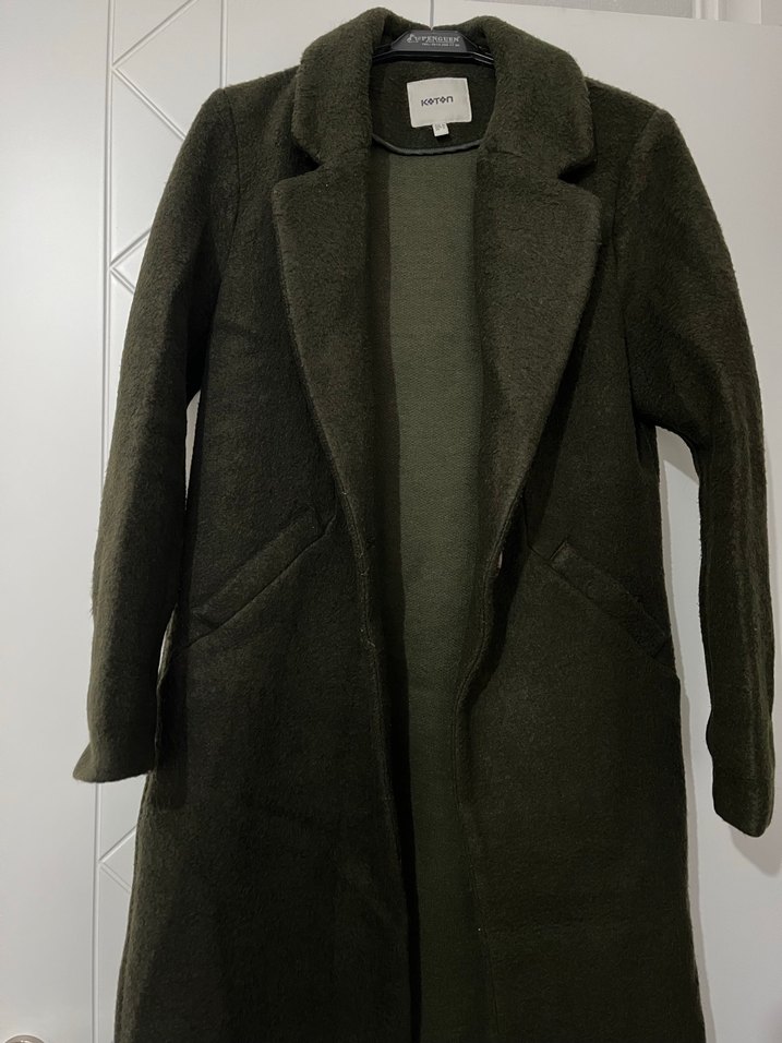 Haki Renk Uzun Kaban - Görsel 2