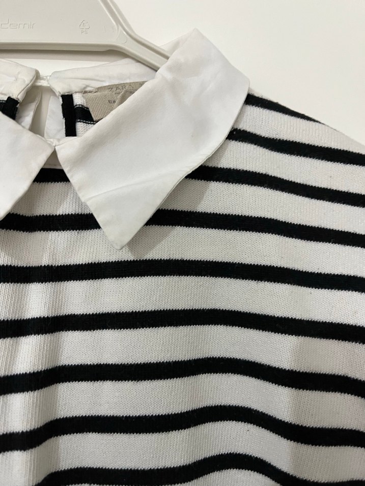 Çizgili Beyaz Gömlek, Uzun Kollu, Regular Fit - Görsel 4