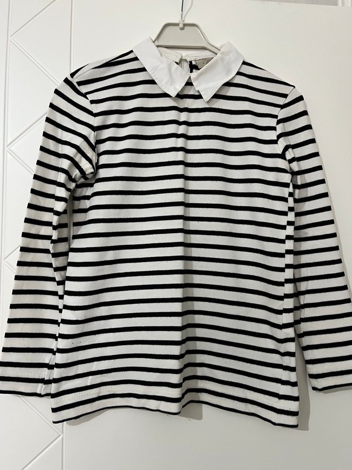 Çizgili Beyaz Gömlek, Uzun Kollu, Regular Fit - Görsel 3