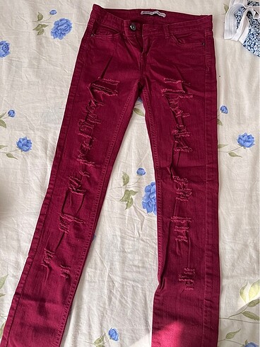 Stradivarius Bordo pantolon