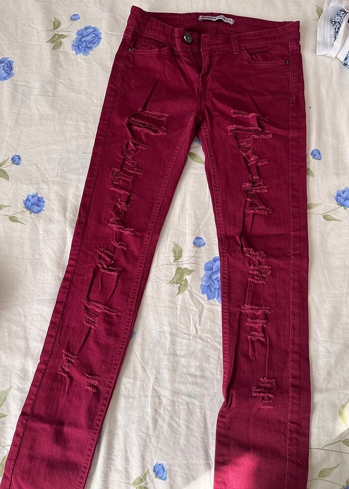 Bordo pantolon - Görsel 2