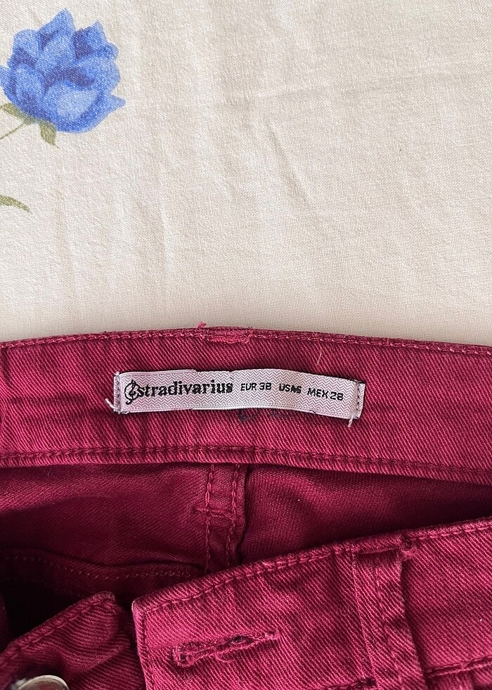 Bordo pantolon - Görsel 3