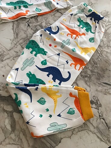 7 Yaş Beden çeşitli Renk Erkek çoçuk pijama takımı