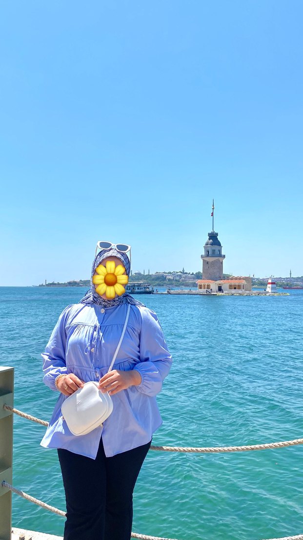 Mavi Bağlamalı gömlek - Görsel 2