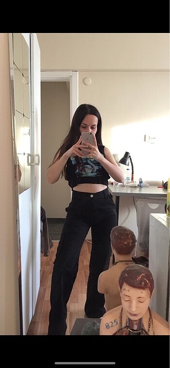 Pull and Bear y2k kargo pantolon