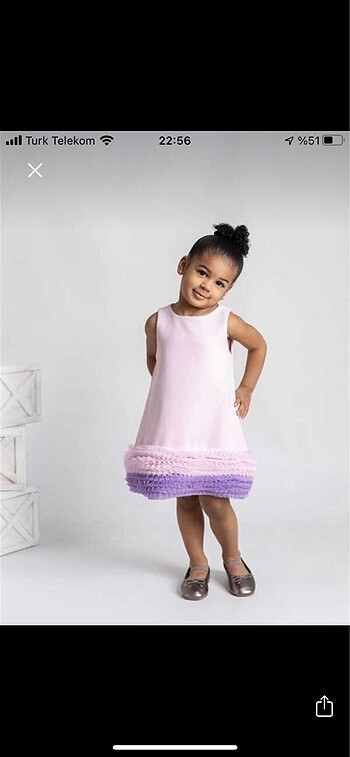 Little Dreams Le mabelle fırfırlı elbise doğum günü elbisesi
