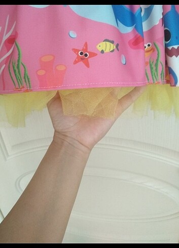 6 Yaş Beden Baby Shark Elbise