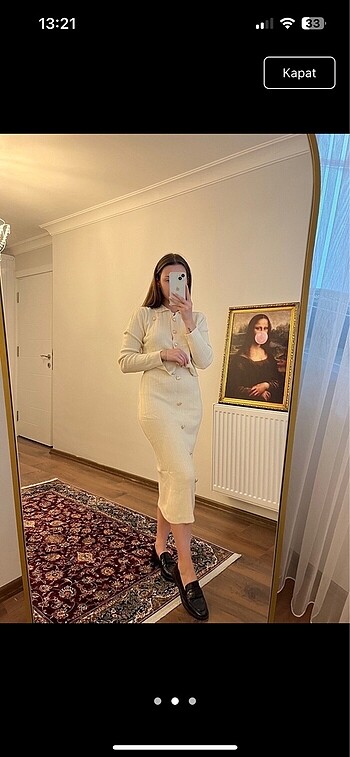 Zara Ekru triko takım