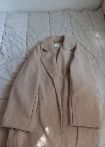 H&M Bej Rengi Uzun Kaban