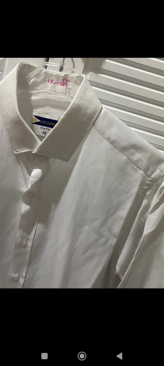 Erkek Beyaz Keten Uzun Kollu Gömlek - Görsel 2