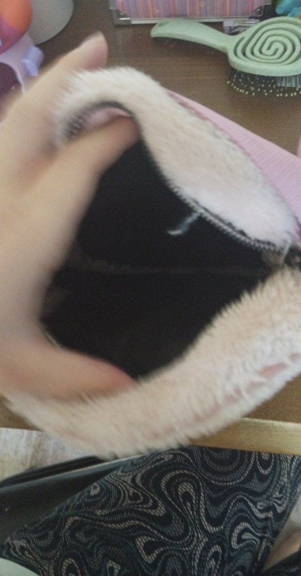 Peluş Detaylı Pembe kol çantası - Görsel 2