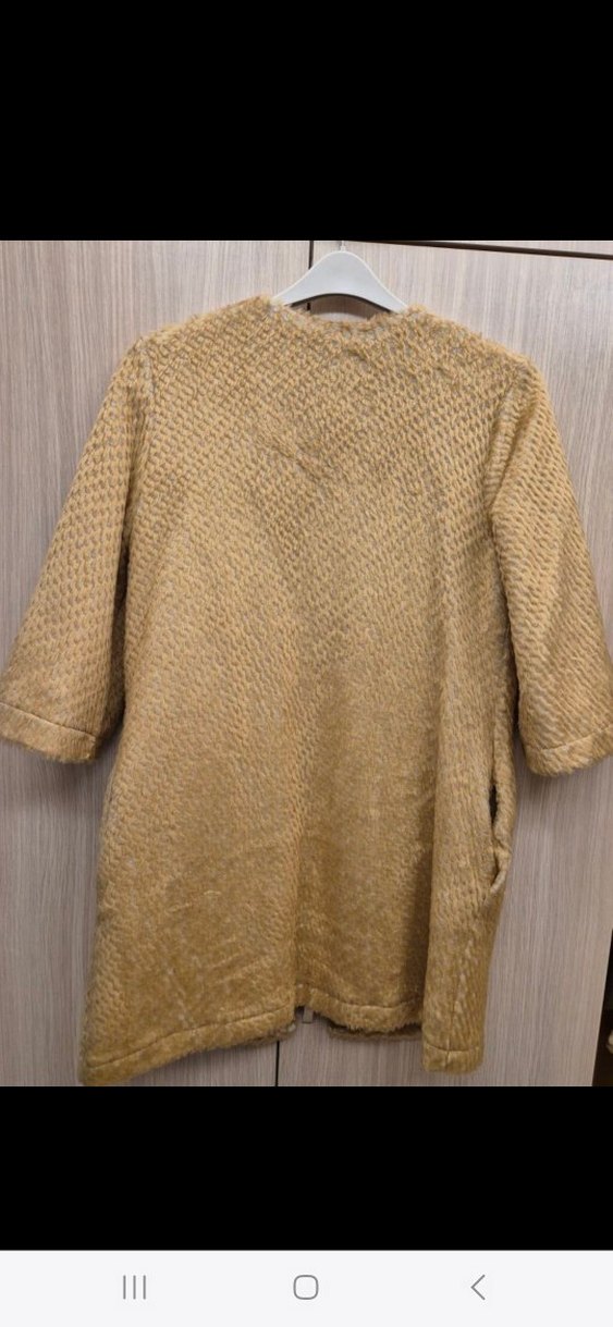 Bej Kadın Düğmeli Kaftan - Görsel 2